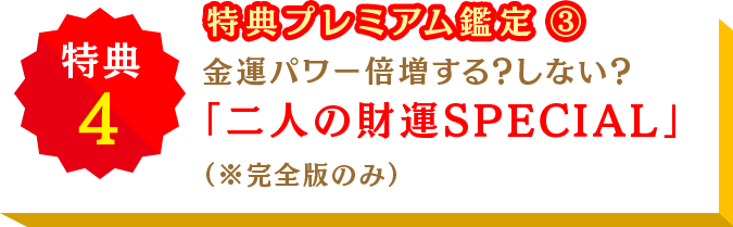 特典プレミアム鑑定③
