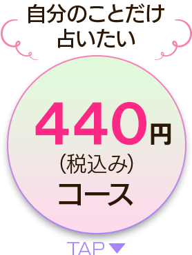 自分のことだけ占いたい 440円コース